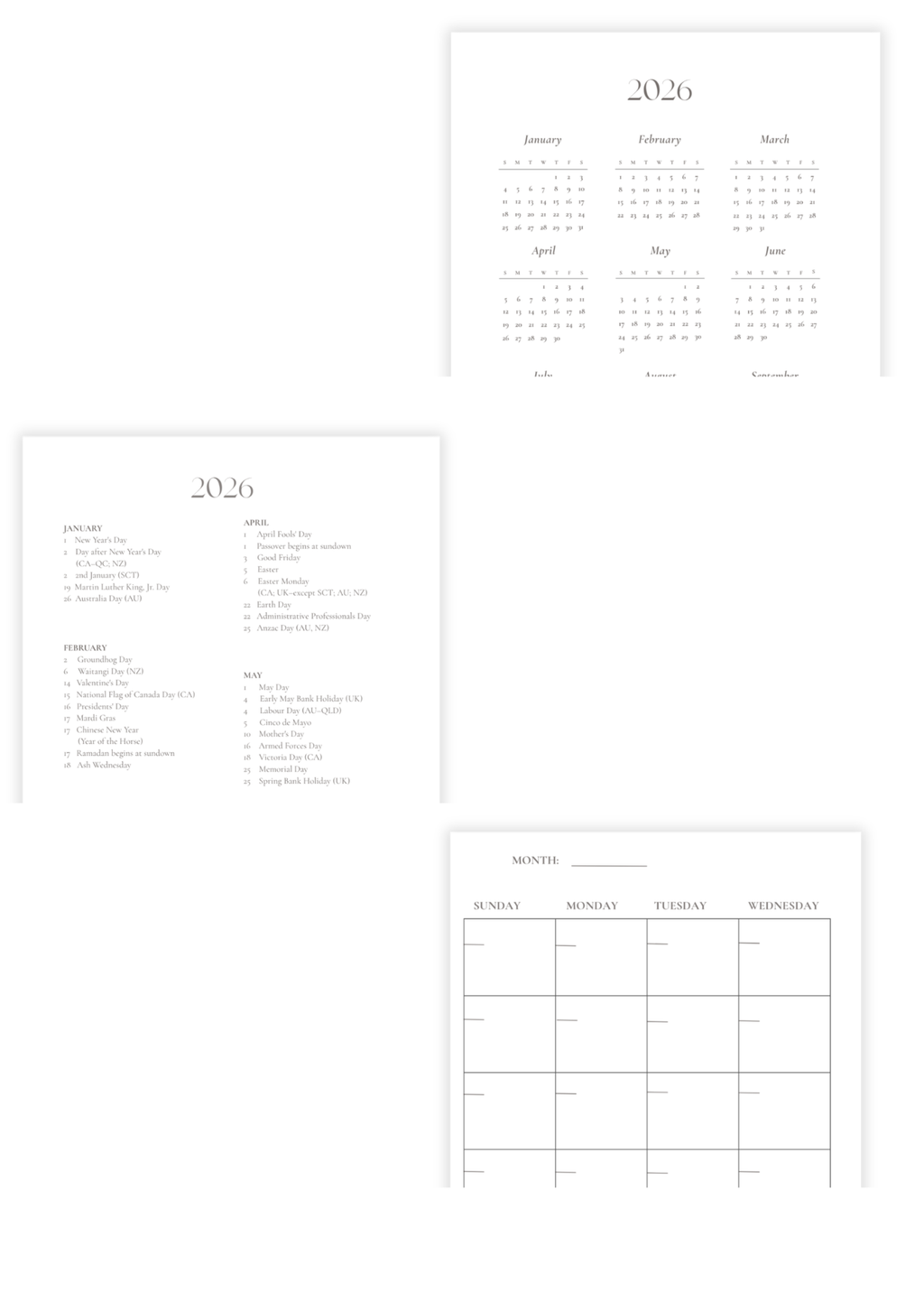 Custom Planner Template