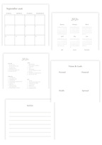 Monthly Planner (Aug 2026-Jan 2028) Template