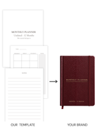 Monthly Planner Undated (12 Month) Book Template