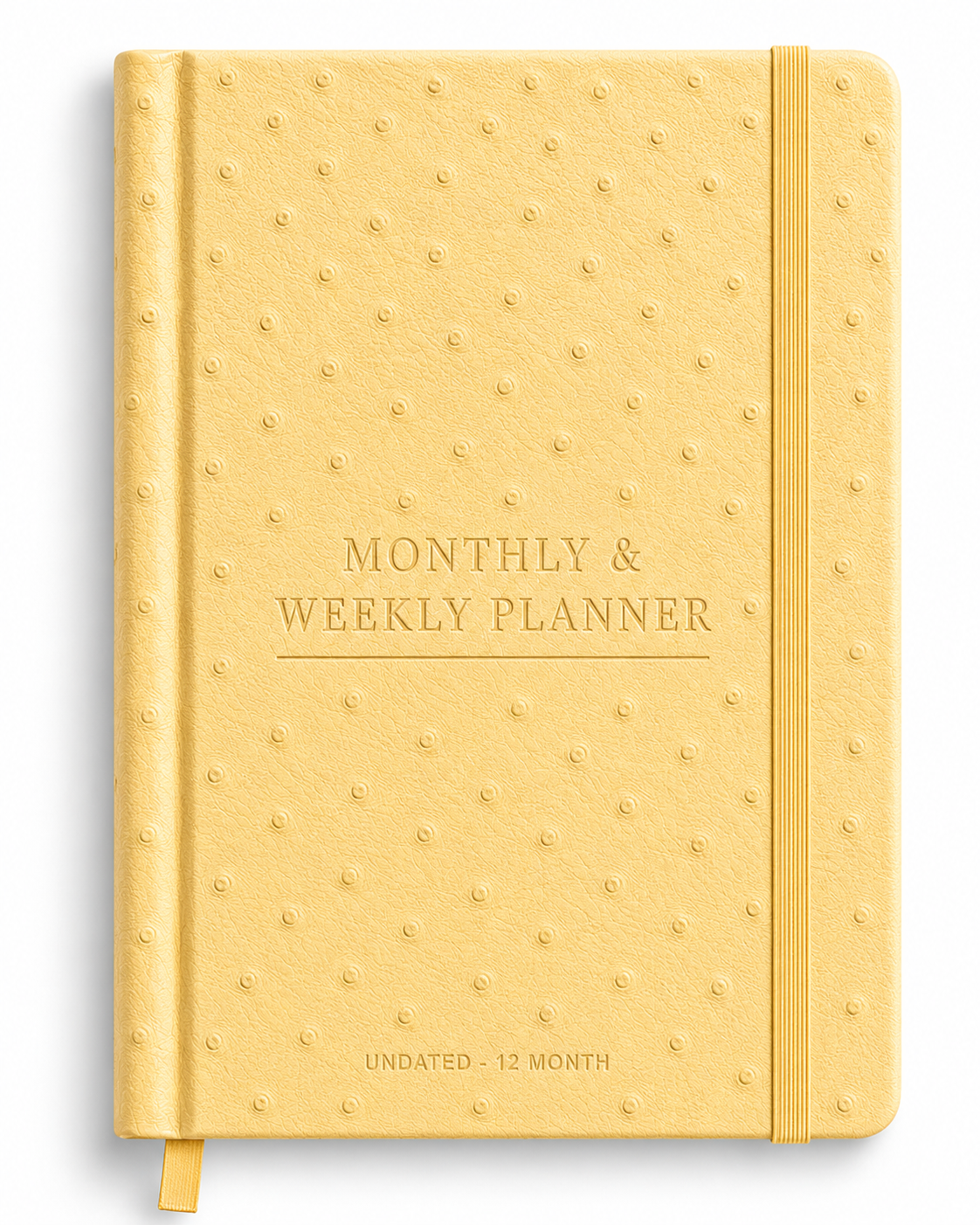 Monthly & Weekly Planner Undated (12 Month) Template