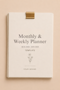 Monthly & Weekly Planner (Aug 2026-Jan 2028)
