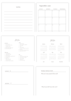 Monthly & Weekly Planner (Aug 2026-Jul 2027) Template