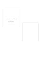Sketchbook Journal Template