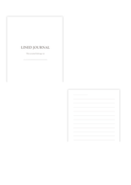 Lined Journal Digital Template