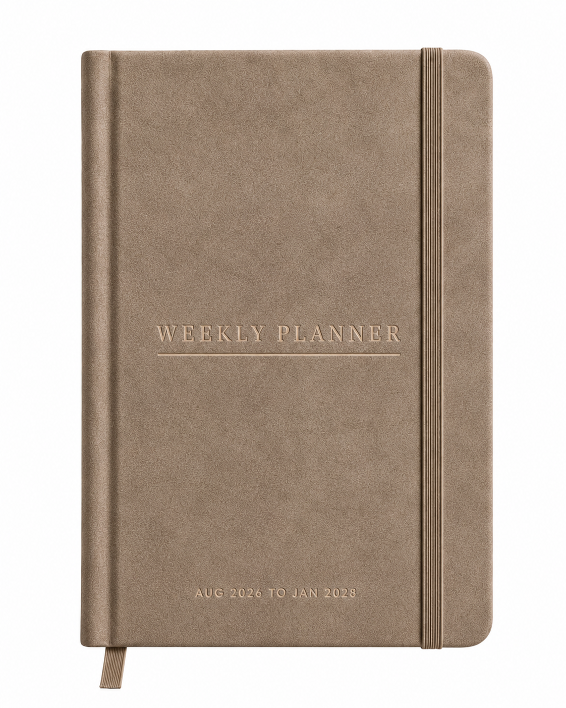 Weekly Planner (Aug 2026-Jan 2028) Book Template