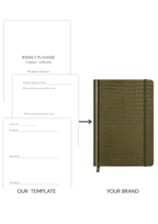 Weekly Planner Undated (12 Months) Book Template